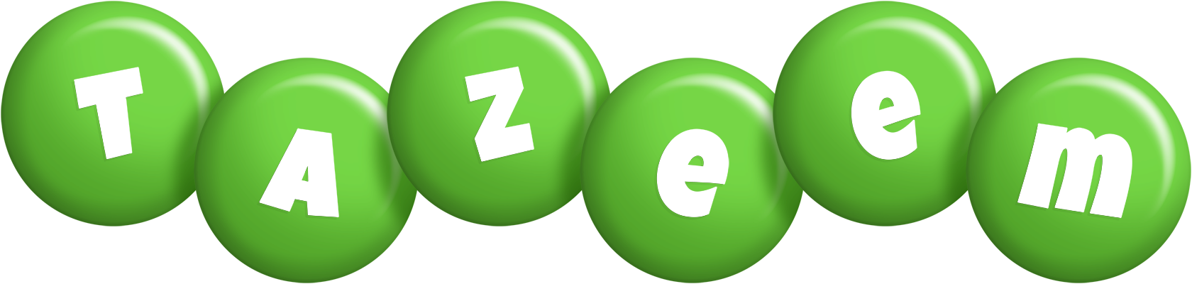 Tazeem candy-green logo