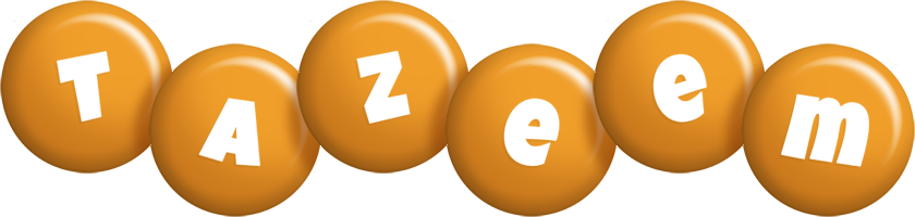 Tazeem candy-orange logo