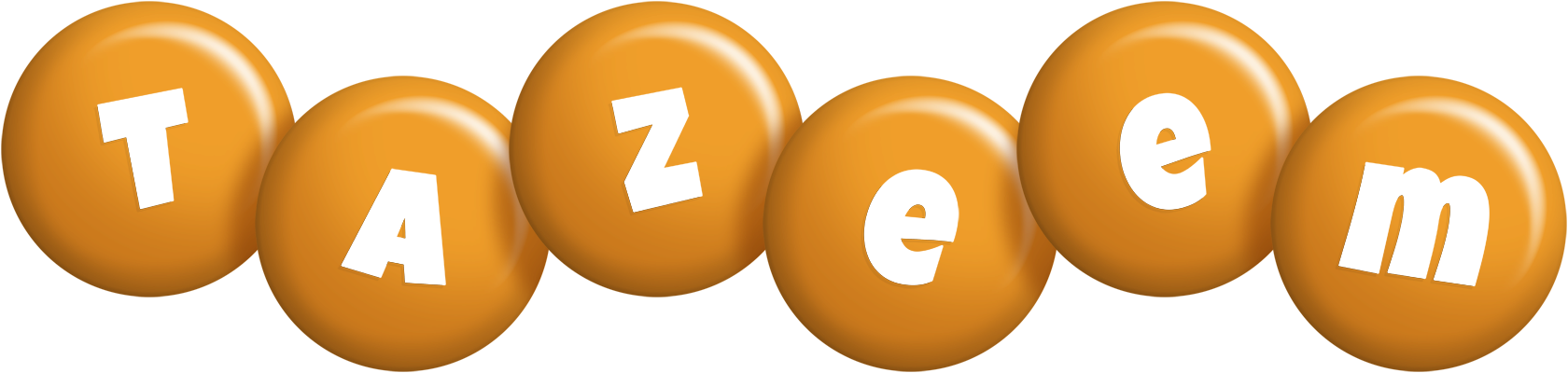 Tazeem candy-orange logo
