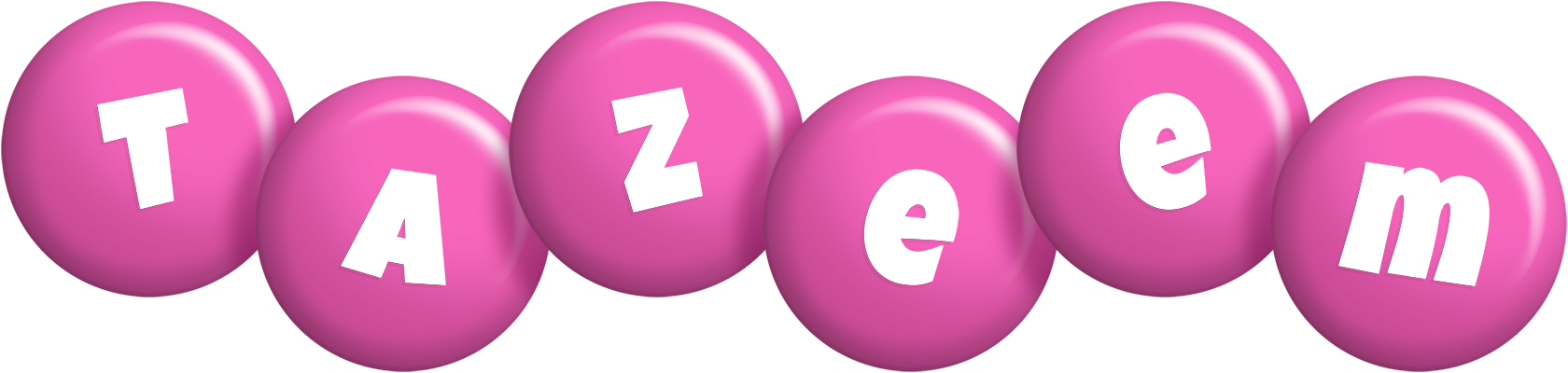 Tazeem candy-pink logo
