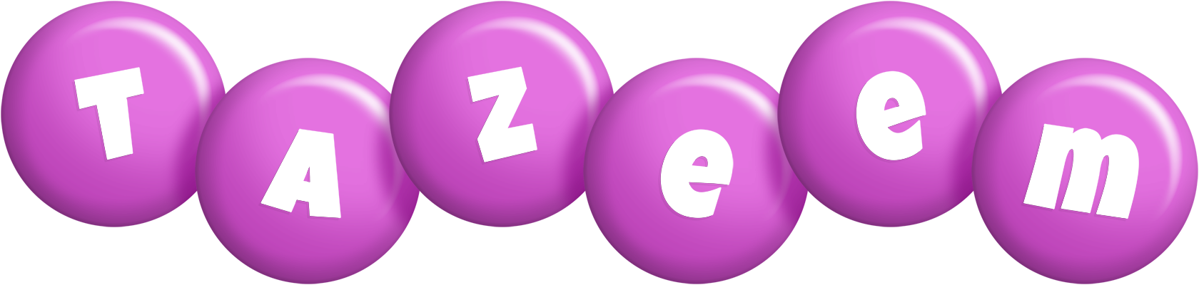 Tazeem candy-purple logo