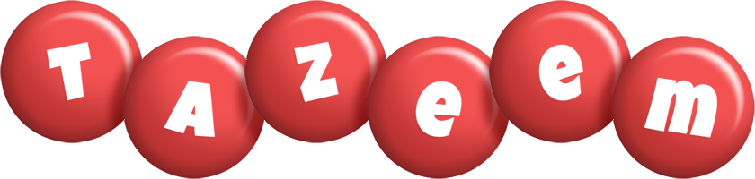 Tazeem candy-red logo