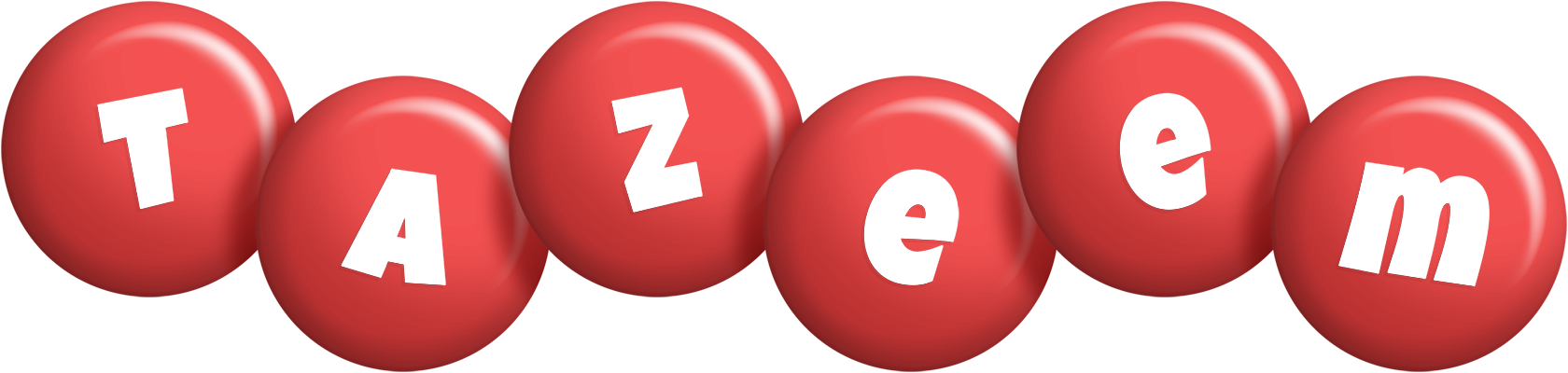 Tazeem candy-red logo