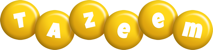 Tazeem candy-yellow logo