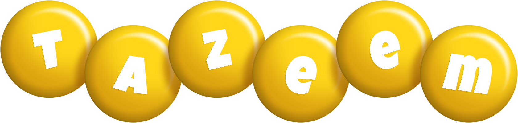 Tazeem candy-yellow logo