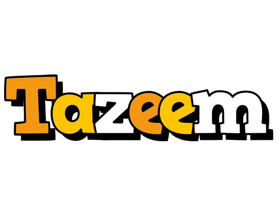 Tazeem cartoon logo