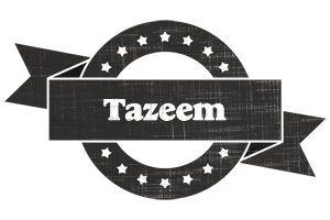 Tazeem grunge logo