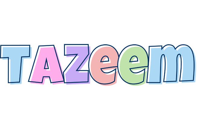 Tazeem pastel logo