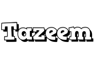 Tazeem snowing logo