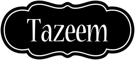 Tazeem welcome logo