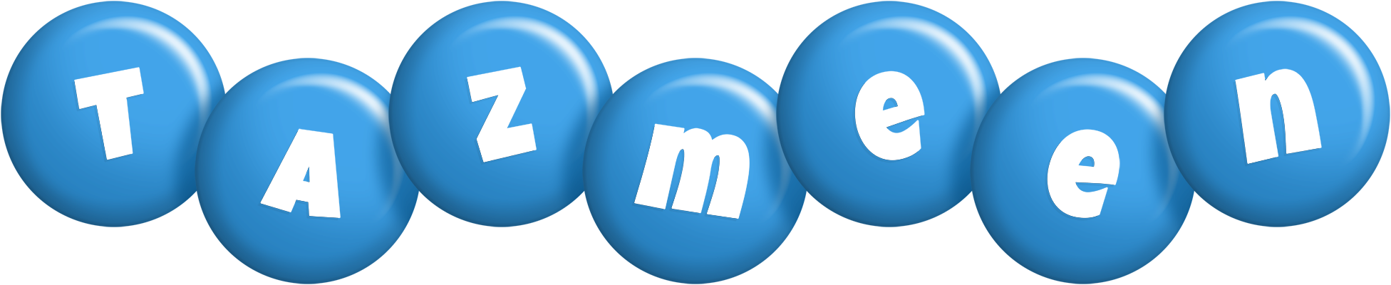 Tazmeen candy-blue logo
