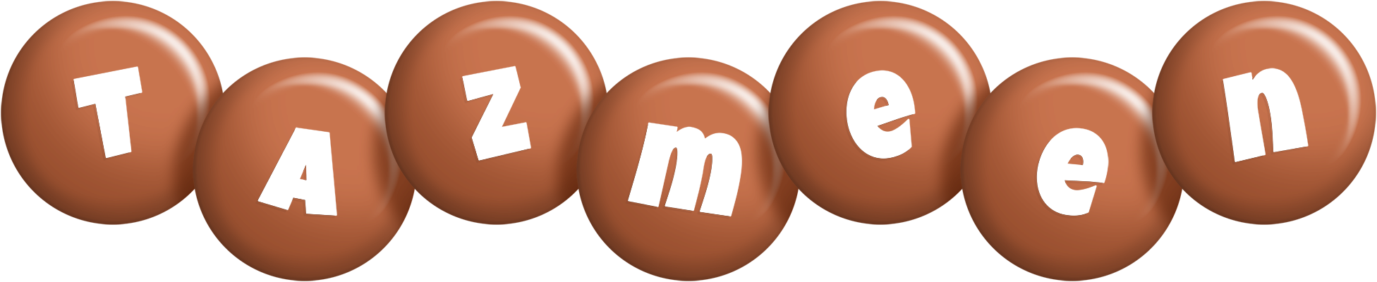 Tazmeen candy-brown logo