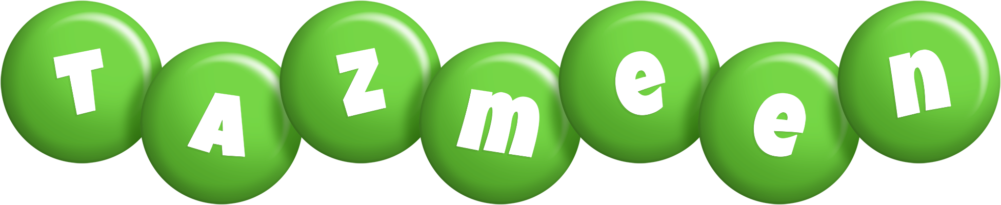 Tazmeen candy-green logo