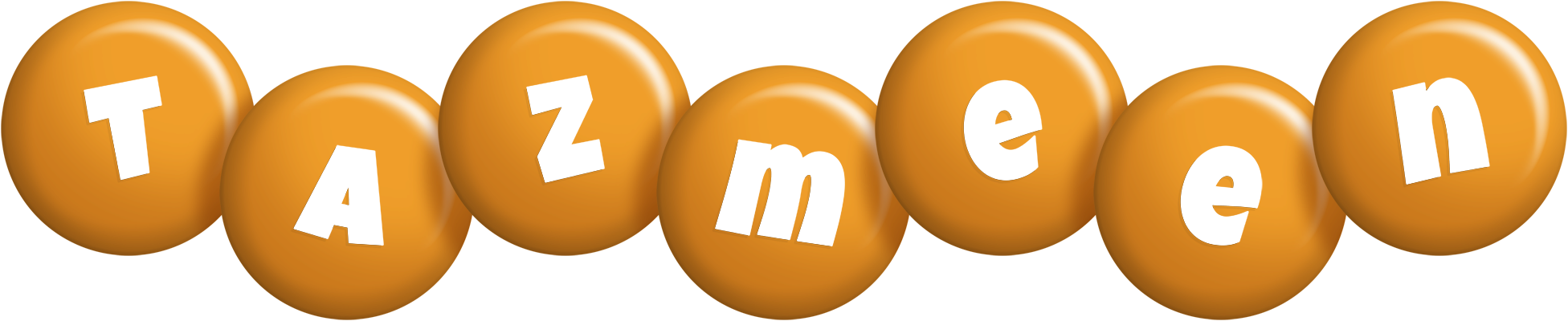 Tazmeen candy-orange logo