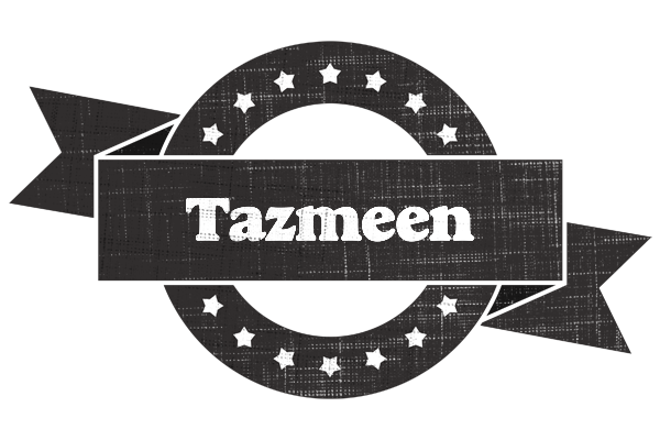 Tazmeen grunge logo