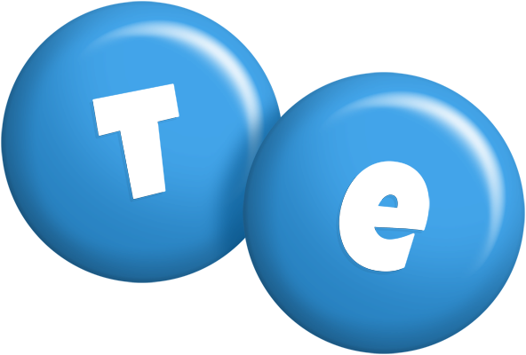Te candy-blue logo