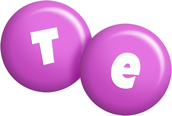 Te candy-purple logo