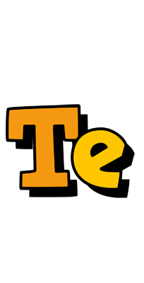Te cartoon logo