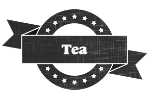 Tea grunge logo