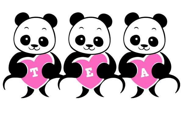Tea love-panda logo