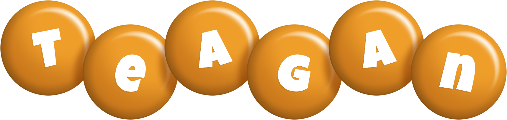 Teagan candy-orange logo