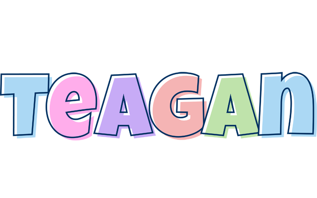 Teagan pastel logo
