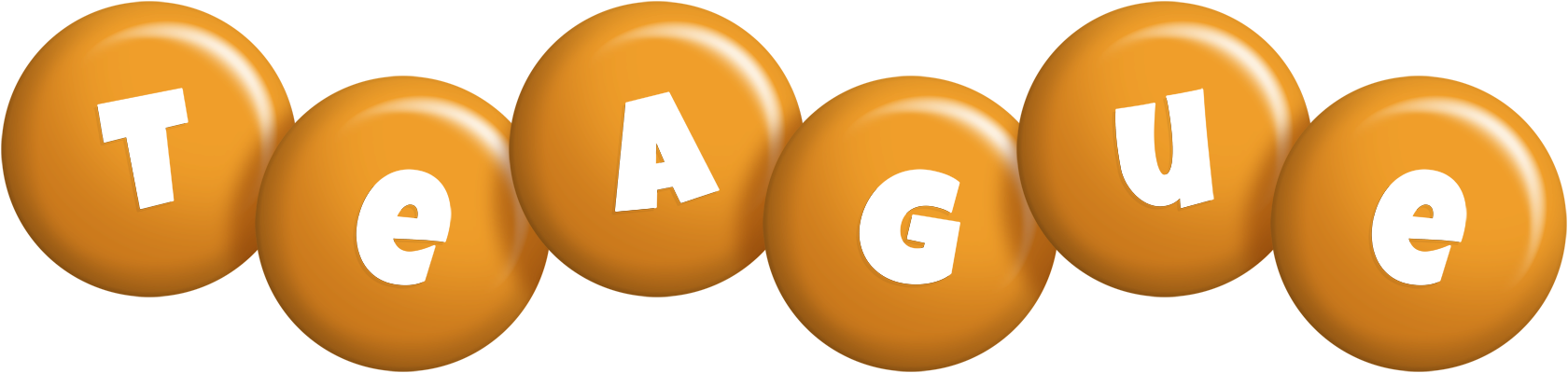Teague candy-orange logo