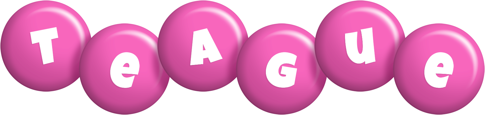 Teague candy-pink logo