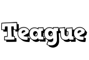 Teague snowing logo