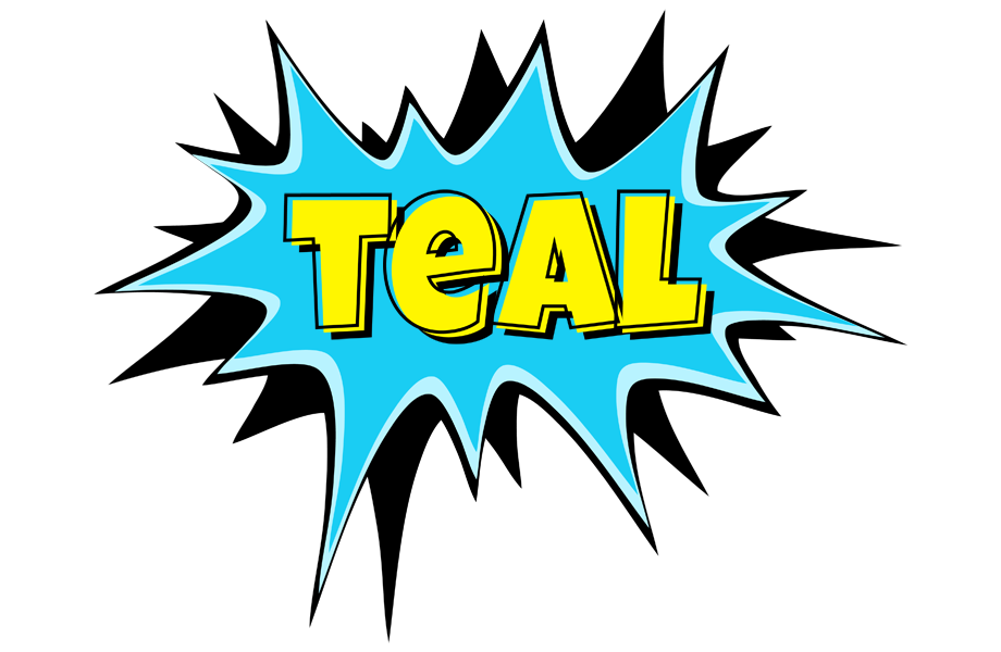 Teal amazing logo