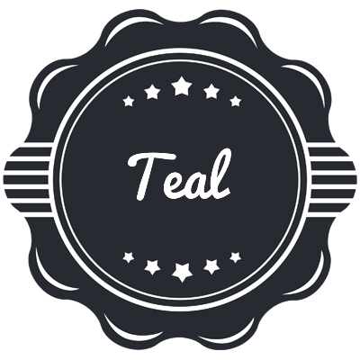 Teal badge logo