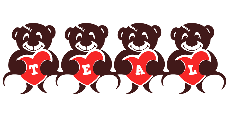 Teal bear logo