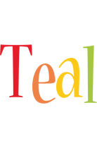 Teal birthday logo