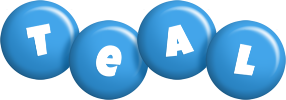 Teal candy-blue logo