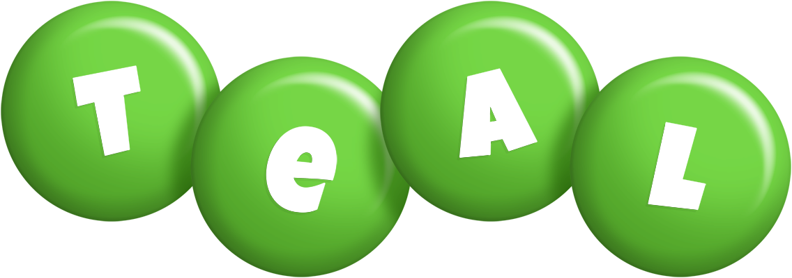 Teal candy-green logo