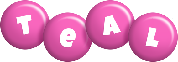 Teal candy-pink logo