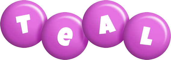 Teal candy-purple logo