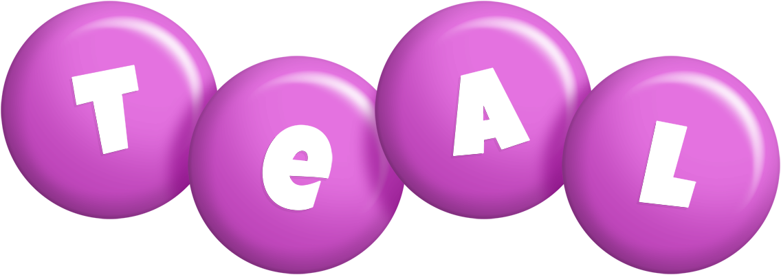 Teal candy-purple logo