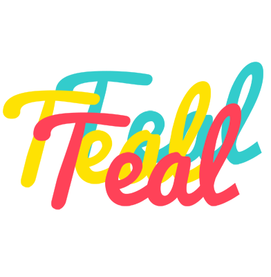 Teal disco logo
