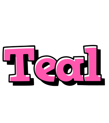 Teal girlish logo