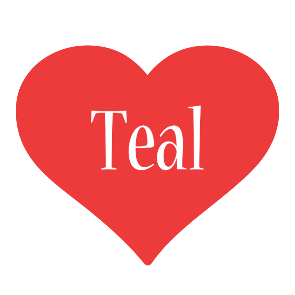 Teal love logo