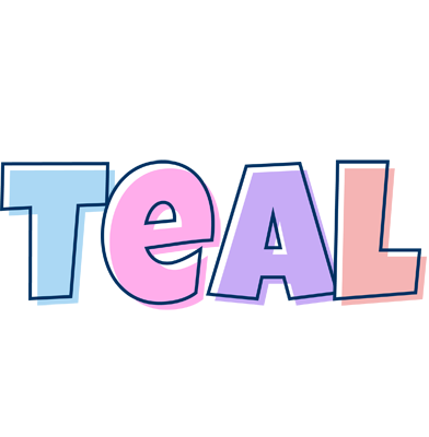 Teal pastel logo