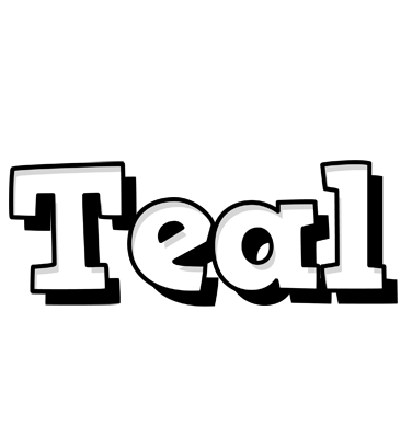 Teal snowing logo