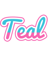 Teal woman logo