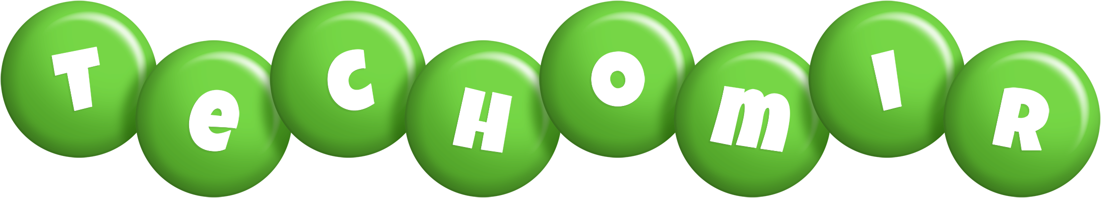 Techomir candy-green logo