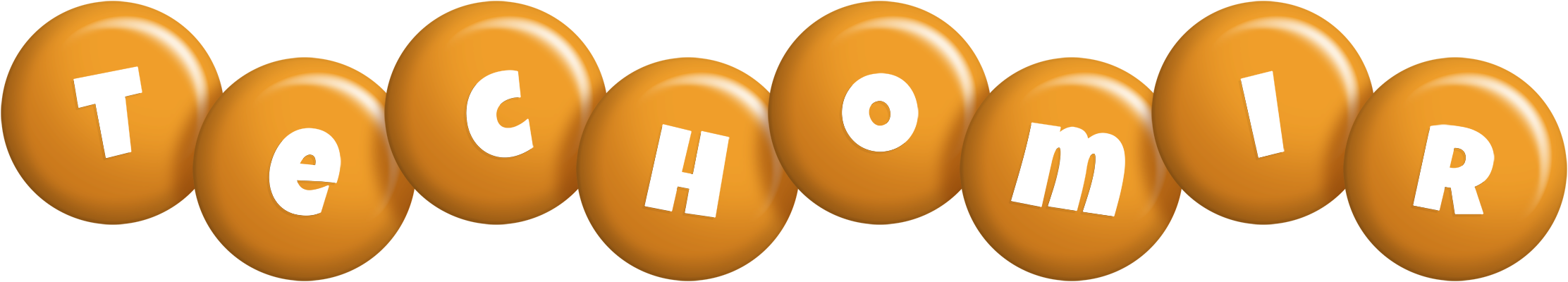 Techomir candy-orange logo