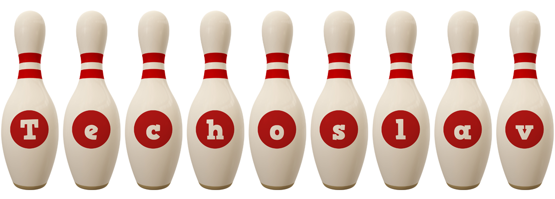 Techoslav bowling-pin logo
