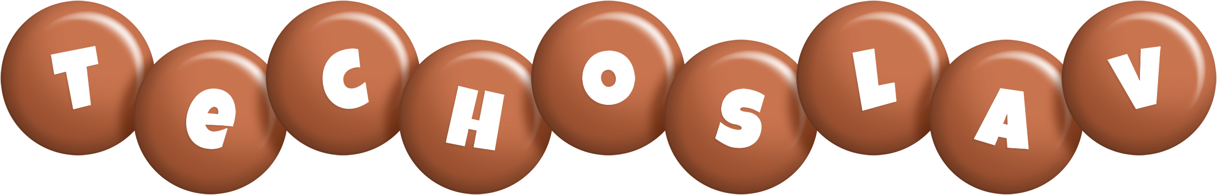 Techoslav candy-brown logo