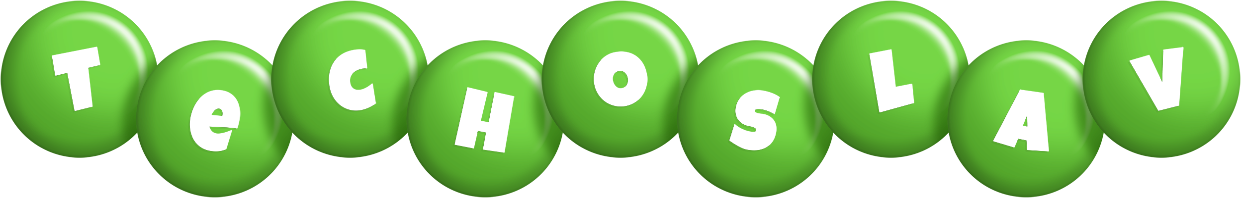 Techoslav candy-green logo