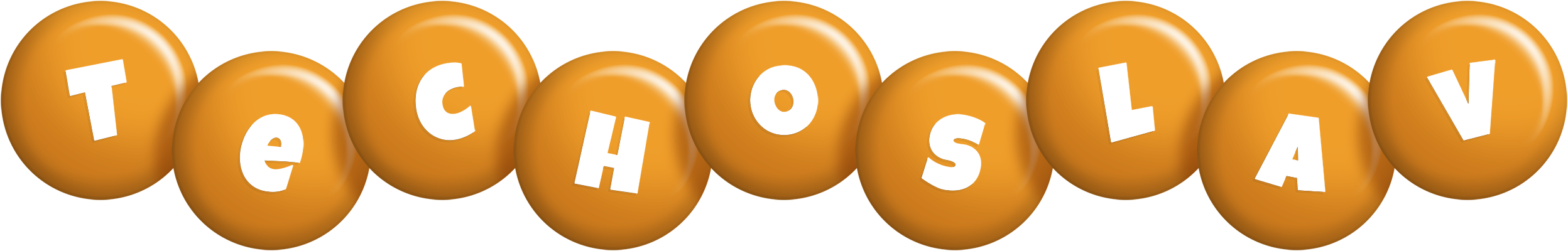 Techoslav candy-orange logo